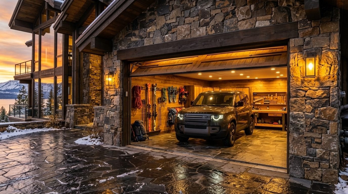 Riley Garage Door Service Overhead Garage Door Gliding Open in Boston, MA